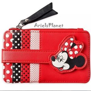 Disney Red and Black Minnie Mouse Key & Card Holder